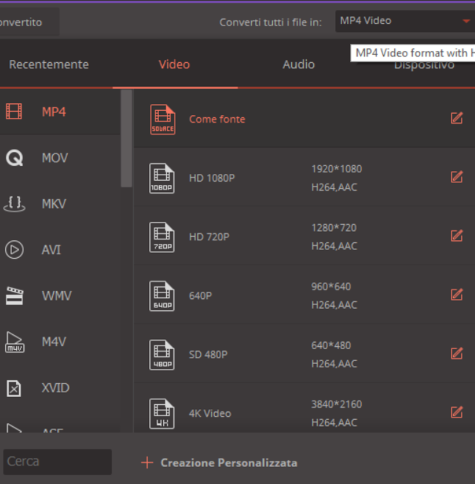 video converter schermata iniziale